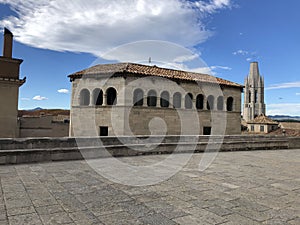 Basilica de Sant Feliu seen from the Girona Cathedral