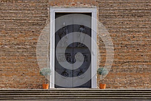 Basilica de Santa Justina entrance door photo