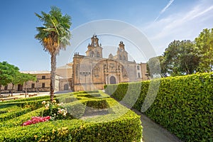 Basilica de Santa Maria de los Reales Alcazares at Plaza Vasquez de Molina Square - Ubeda, Jaen, Spain