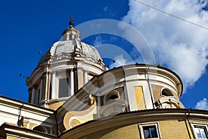 Basilica dei Santi Ambrogio e Carlo al Corso - Basilica of Saint Ambrose and Charles on the Corso in Rome, Italy