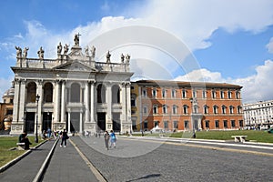 Basilica di San Giovanni in Laterano - Basilica of Saint John Lateran - in the city of Rome, Italy