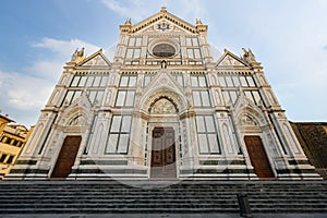 The Basilica di Santa Croce Basilica of the Holy Cross - famous Franciscan church on Florence, Italy