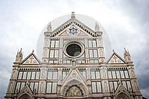 The Basilica di Santa Croce (Basilica of the Holy Cross) in Florence, Italy