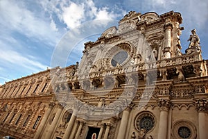 Basilica di Santa Croce, Church of the Holy Cross, Lecce, Apulia, Italy