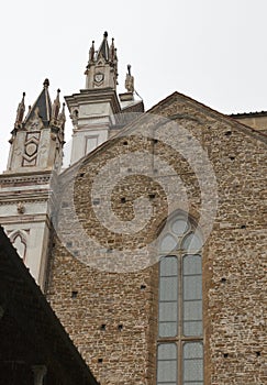 Basilica di Santa Croce in Florence, Italy.