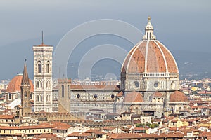 Basilica di Santa Maria del Fiore cathedral in Tuscany, Italy