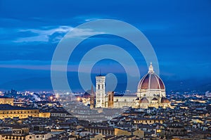 The Basilica di Santa Maria del Fiore in Florence, Italy