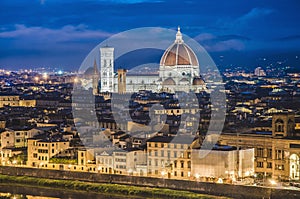 The Basilica di Santa Maria del Fiore in Florence, Italy