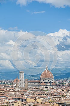 The Basilica di Santa Maria del Fiore in Florence, Italy