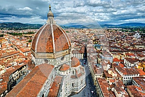 The Basilica di Santa Maria del Fiore in Florence, Italy