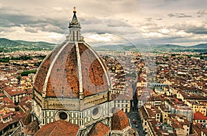 The Basilica di Santa Maria del Fiore in Florence, Italy