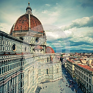 The Basilica di Santa Maria del Fiore in Florence, Italy