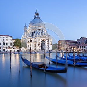 Basilica di Santa Maria della Salute and gondola.