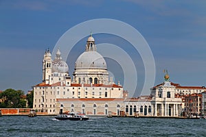 Basilica di Santa Maria della Salute on Punta della Dogana in Venice, Italy