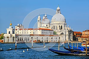 Basilica di Santa Maria della Salute on Punta della Dogana in Venice, Italy