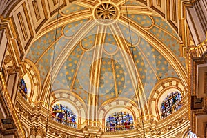 Basilica Dome Stained Glass Cathedral Andalusia Granada Spain