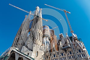 Basilica and Expiatory Church of the Holy Family (Sagrada Familia).