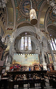 Basilica Fourviere inside, Lyon