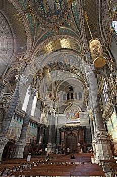 Basilica Fourviere inside, Lyon