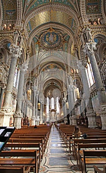 Basilica Fourviere inside, Lyon