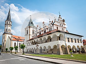 Basilica and historic Town Hall of Levoca, Slovakia