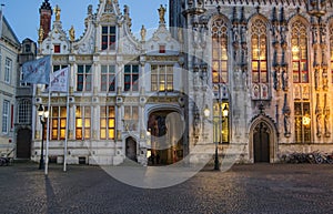 Basilica of the Holy Blood central Bruges Belgium