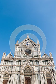 The Basilica of the Holy Cross in Florence, Italy