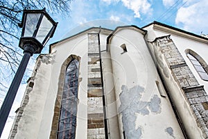 Basilica of the Holy Cross in Kezmarok city, Slovakia, detail ph