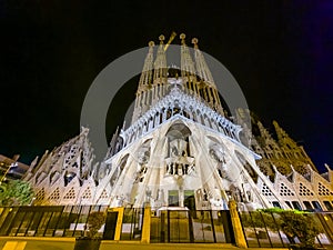 Basilica i Temple Expiatori de la Sagrada Familia. Barcelona, Catalonia, Spain