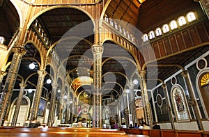 Basilica interior in Cartago, Costa Rica photo