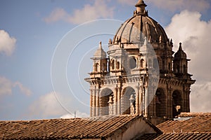 Basilica of La Merced in Cusco Peru, pre-Columbian architecture