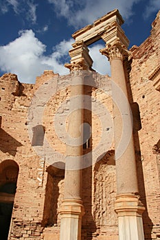 Basilica at Leptis magna Libya photo