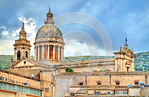 The Basilica of Mary SS. Annunziata in Comiso. Sicily, Italy