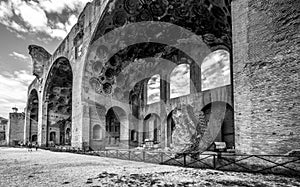 Basilica of Maxentius and Constantine in Roman Forum, Rome, Italy