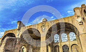 Basilica Maxentius Constantine Roman Forum Rome Italy