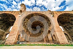 The Basilica of Maxentius and Constantine in Rome photo