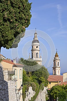 Basilica at Menton in France