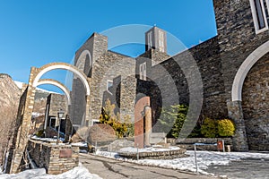 Basilica of Meritxell, located in Andorra.