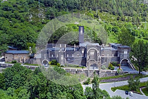 Basilica of Meritxell located in Andorra a country located in the Pyrenees