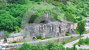 Basilica of Meritxell located in Andorra a country located in the Pyrenees