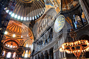 Basilica Museum Mosque of Santa Sophia or Hagia Sophia (Istanbul Turkey). photo