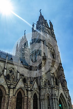 Basilica of the National Vow in Quito, Ecuador