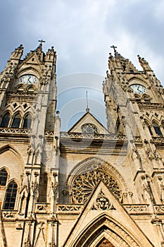 Basilica of the National Vow in Quito Ecuador