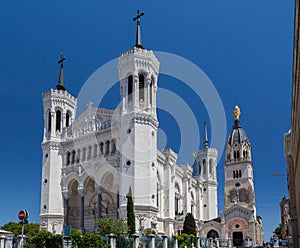 Basilica of Notre-Dame de FourviÃ¨re Lyon France