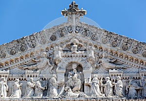 Basilica of Notre-Dame de FourviÃ¨re Lyon France