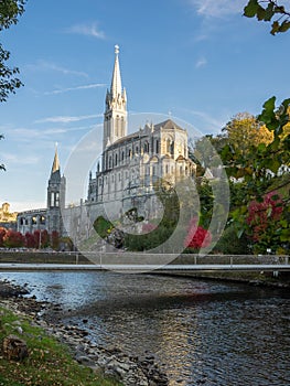 Basilica of Notre Dame du Rosaire in Lourdes France photo
