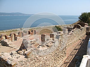 Basilica of Our Lady Eleusa, Nessebar, Bulgaria.