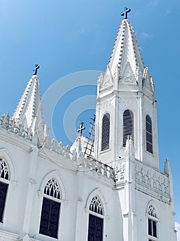 Basilica of Our Lady of Good Health, Sanctuary of St. Mary`s shrine, Cathedral of St. Mary, facade of holy trinity.