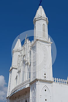 Basilica of Our Lady of Good Health, Sanctuary of St. Mary`s shrine, Cathedral of St. Mary, facade of holy trinity.