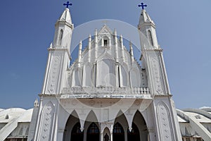 Basilica of Our Lady of Good Health, Sanctuary of St. Mary`s shrine, Cathedral of St. Mary, facade of holy trinity.